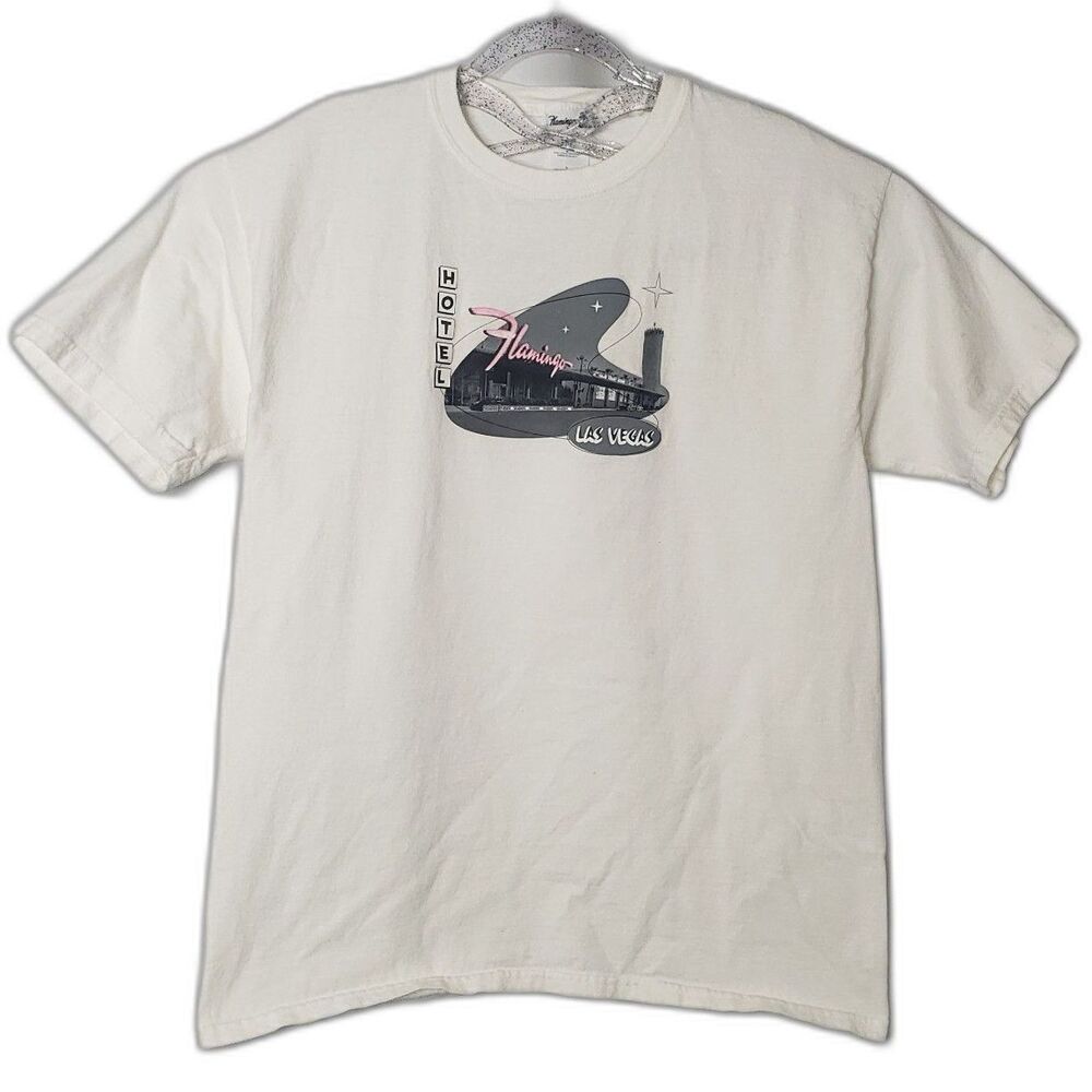 VINTAGE 80s Flamingo Hotel Las Vegas Single Stitch T Shirt Unisex Size Large